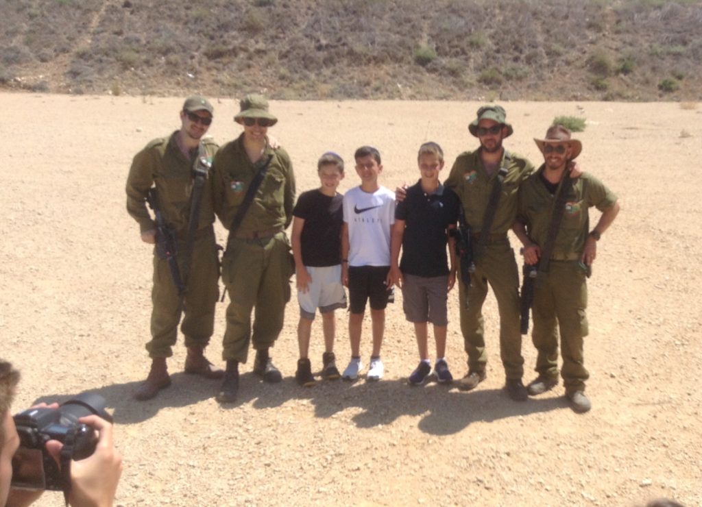Boys Visit the IDF with Standing Together