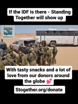 Standing Together volunteers visit IDF in the south