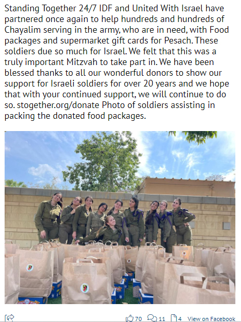 Pesach donations